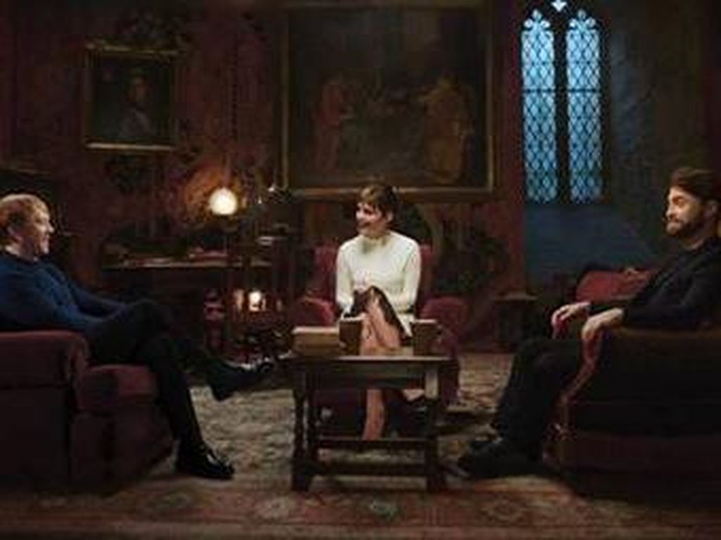 Foto Perdana Daniel Radcliffe-Emma Watson Kembali ke Hogwarts