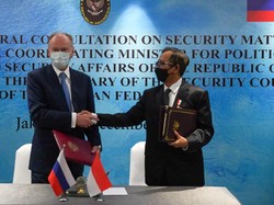 Mahfud Teken MoU Kerja Sama Keamanan Informasi Internasional dengan Rusia
