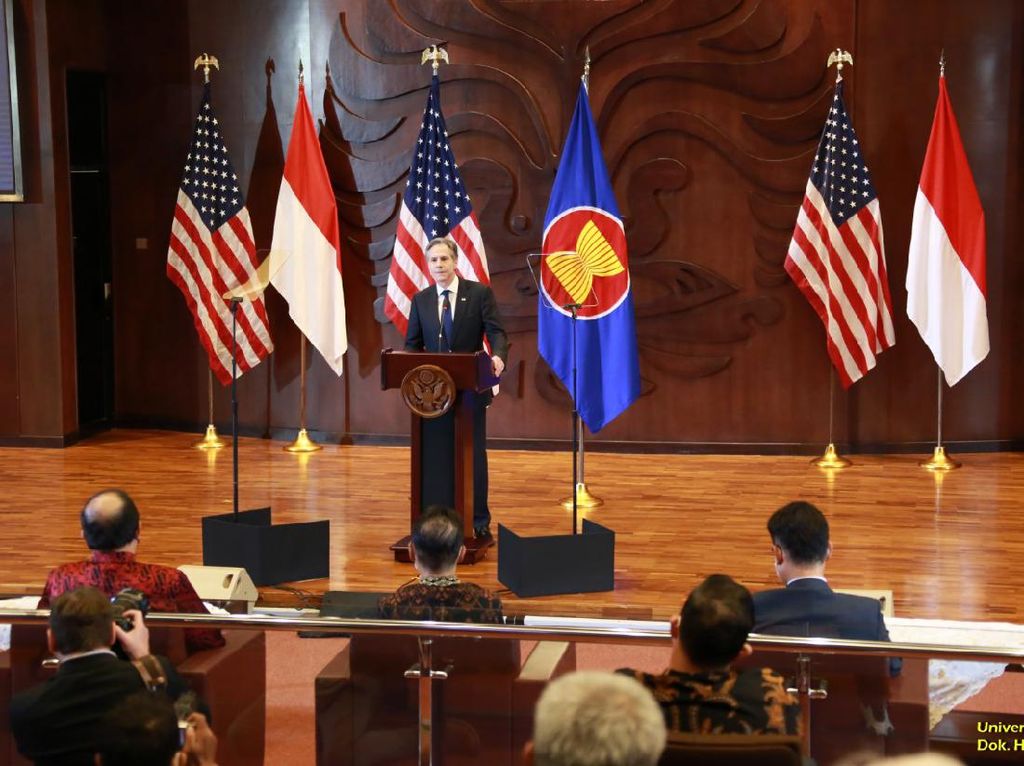 Kunjungi UI, Menlu AS Sebut Akan Tingkatkan Keamanan Indo-Pasifik