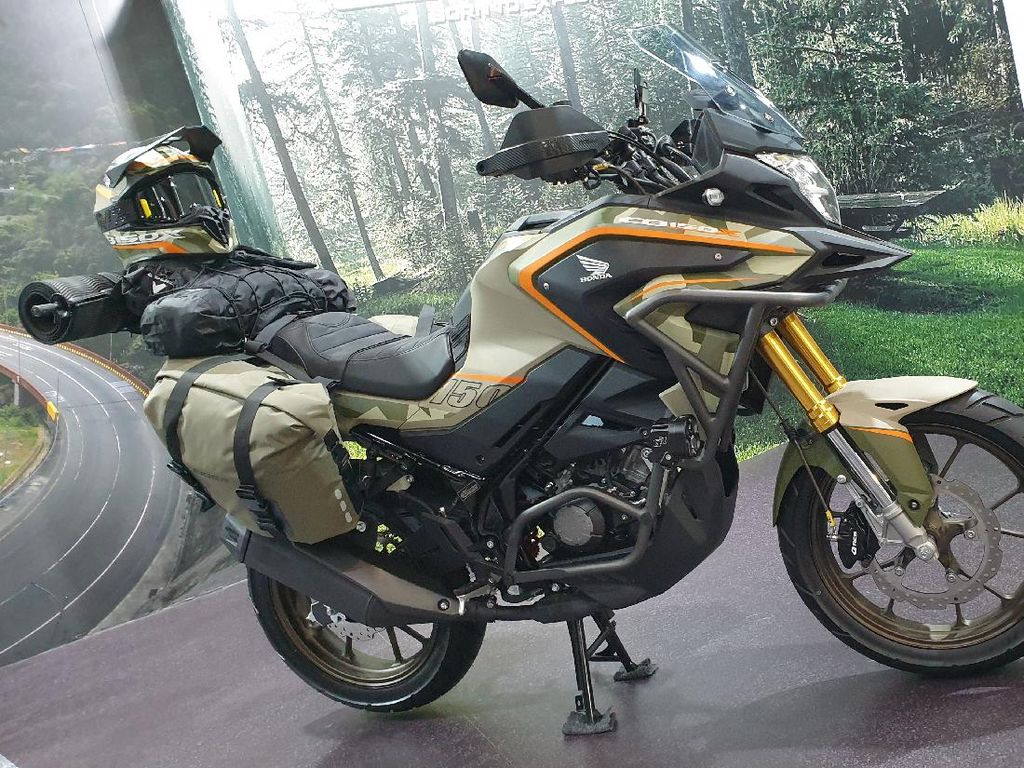 Modifikasi Honda CB150X Gaya Explorer Ini Cocok Banget Buat Motocamping