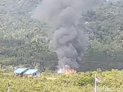 Teroris KKB Tembaki Pos Aparat-Bakar Gedung SMP di Pegunungan Bintang Papua