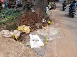 detikcom Do Your Magic: Sumur Resapan di Jl Agraria Jaksel Tinggal Dirapikan