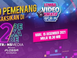 Hari Ini! Saksikan Pengumuman Pemenang Video Kreatif di HUT 2 Dekade Transmedia
