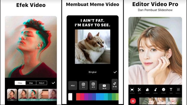 Aplikasi vllo memiliki fitur lengkap dan cocok digunakan untuk editing vlog (Foto: Play Store/vllo)