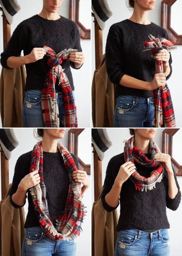 Turtleneck scarf/