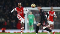 Akhir pekan kemarin kontra Southampton, Alexandre Lacazette jadi kapten Arsenal (Getty Images)