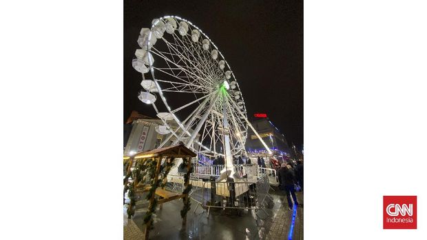 Kemeriahan pasar natal di Katowice, Polandia
