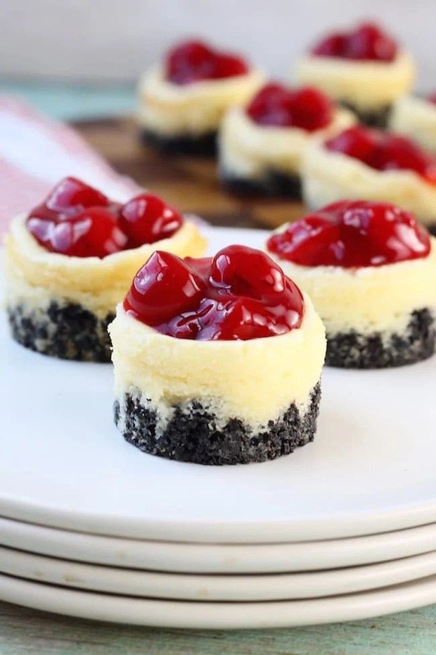 Resep Mini cherry cheesecake