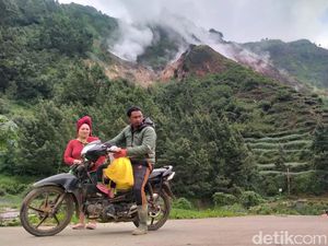 Pemukiman di Batang Ini Berdampingan dengan Kawah Aktif