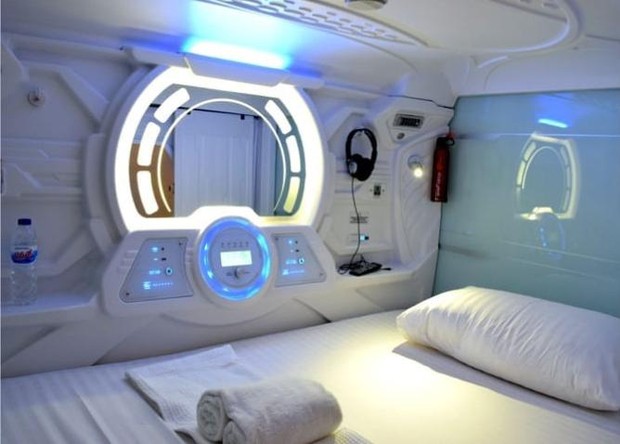 Tab Capsule Hotel Bandung/foto: instagram.com/tabhotelindonesia Suasana yang akan kamu dapatan jika menginap di Tab Hotel Capsule Bandung