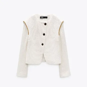 Zara - Jaket Struktur Bahu Berlapis Bantalan