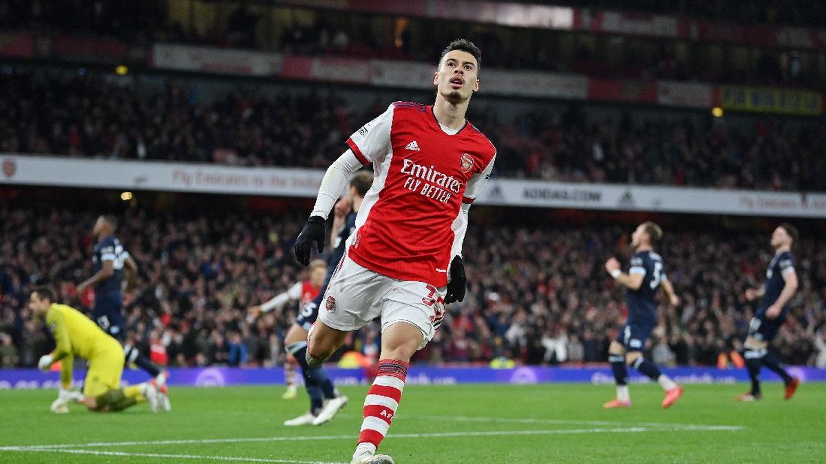 Arsenal menang 2-0 atas West Ham United dan masuk ke empat besar. (Foto: Getty Images/Justin Setterfield)