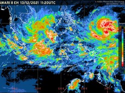 BMKG: Efek Siklon Tropis Rai Picu Hujan Lebat di Bengkulu-Mataram