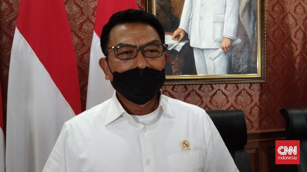 Kepala Staf Kepresidenan Moeldoko di Kantor Gubernur Bali, Kamis (16/12).