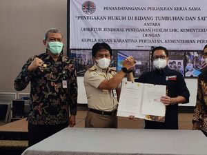 KLHK dan Kementan Kerja Sama Penegakan Hukum Tumbuhan dan Satwa Liar