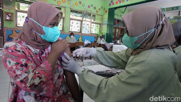 164 Pelajar Usia 6-11 Tahun di Bantul Divaksinasi COVID-19