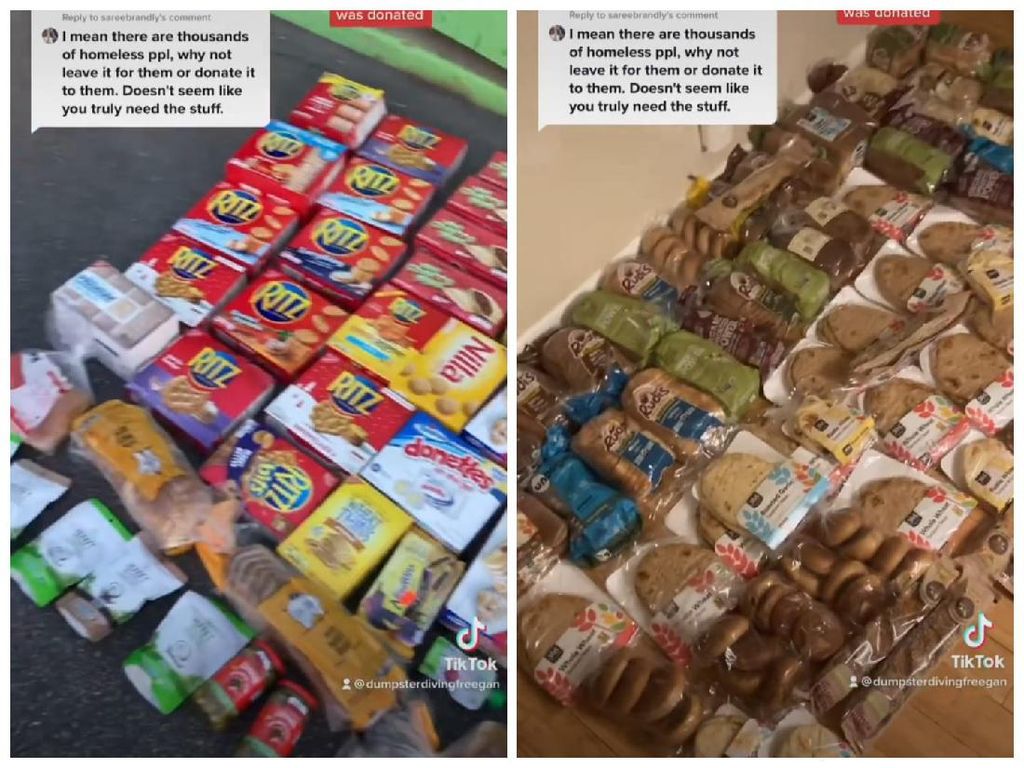 Hobi Kumpulkan Sisa Makanan Supermarket, Wanita Ini Dapat Jus hingga Ayam Organik Hobi Kumpulkan Sisa Makanan Supermarket, Wanita Ini Dapat Jus hingga Ayam Organik