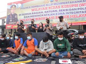 48 Pesilat di Jombang Diamankan, 2 Jadi Tersangka Pengeroyokan