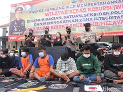 48 Pesilat di Jombang Diamankan, 2 Jadi Tersangka Pengeroyokan