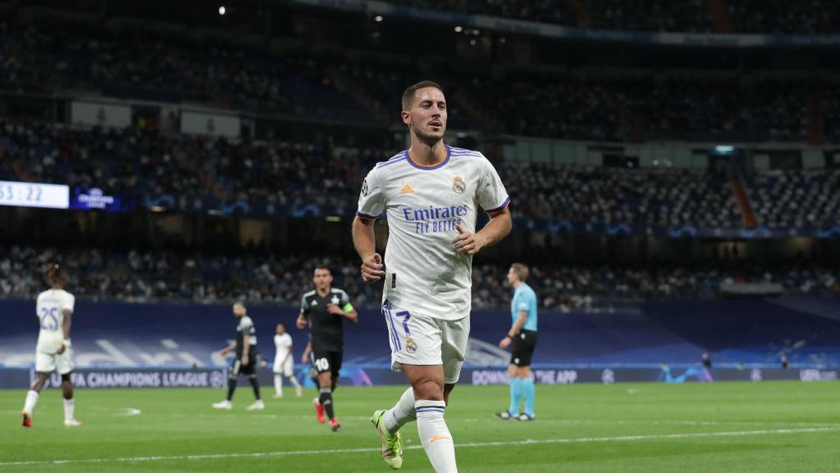 Real Madrid membuka pintu keluar untuk Eden Hazard (Foto: Getty Images/Gonzalo Arroyo Moreno)
