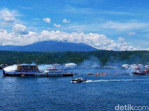 Simulasi Tanggap Darurat Kecelakaan Laut Digelar di Selat Bali