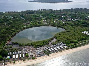 Si Perawan yang Tersembunyi di Gili Meno, Danau Air Asin