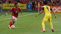 Kemudian, pada laga pamungkas Grup B pasukan Garuda sukses membungkam Malaysia 4-1. Hasil ini membawa Indonesia melangkah ke semifinal Piala AFF sebagai juara Grup B. ANTARA FOTO/HUMAS PSSI.