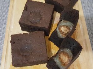 Resep Brownies  Mochi yang Lembut dengan Isian Kenyal Legit