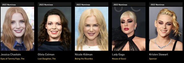 Best Actress - Motion Picture Drama :