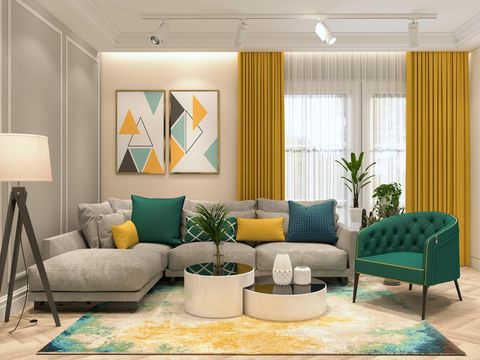 Render of Modern Living Room