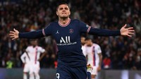 Seluruh pemain cadangan PSG di final 2020 juga telah hengkang. Selain Verratti yang sudah disebutkan, ada Mauro Icardi (foto di atas), Julian Draxler, Pablo Sarabia, Eric Maxim Choupo-Moting, Idrissa Gueye, Mitchel Bakker, Sergio Rico, Layvin Kurzawa, Abdou Diallo, Colin Dagba, dan Marcin Bulka.  Foto: AFP/FRANCK FIFE