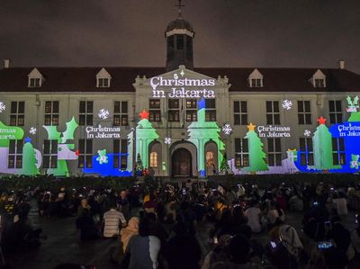 Potret Suasana Christmas in Jakarta di Kota Tua