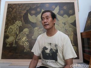Buat Lukisan Wayang Bertema Rohani, Pelukis Asal Bantul Dapat Banyak Orderan Buat Lukisan Wayang Bertema Rohani, Pelukis Asal Bantul Dapat Banyak Orderan