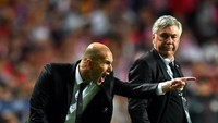 Setidaknya, ada 5 perbedaan cara melatih Carlo Ancelotti dan Zinedine Zidane (Getty Images/Shaun Botterill)