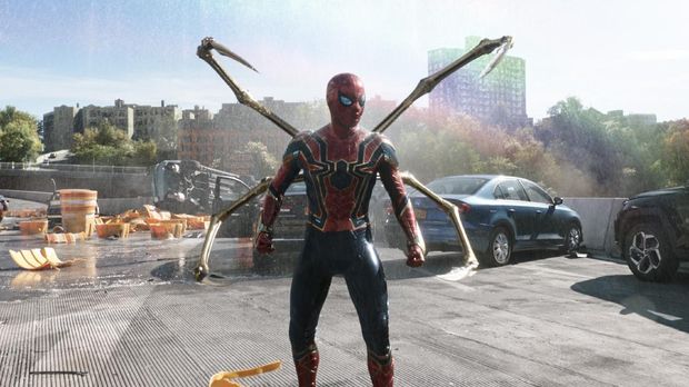 This image released by Sony Pictures shows Tom Holland in Columbia Pictures' 