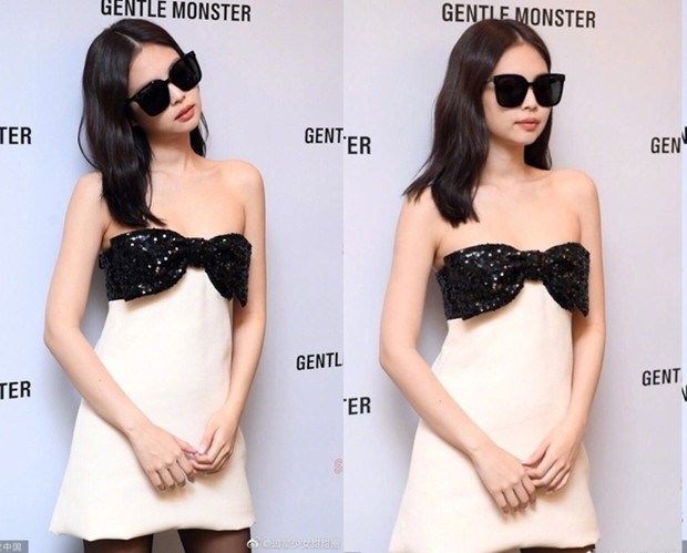 Jennie BLACKPINK dengan Gaun Strapless