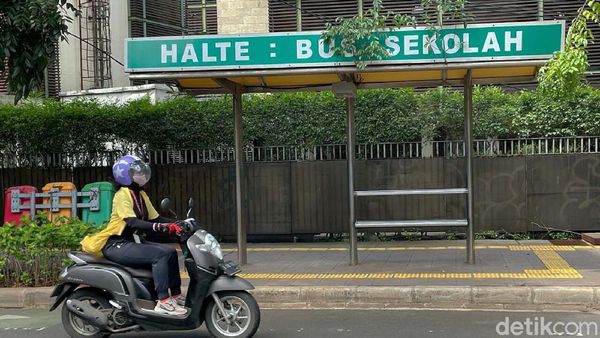 Waduh! Atap Halte Bus Ini Ditumbuhi Tanaman Liar