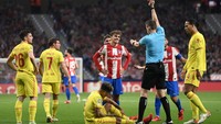 Di tempat ketujuh ada Atletico Madrid dengan 143 kartu merah (Getty Images)