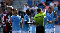 Di tempat pertama ada Lazio dengan jumlah yang sama, 181 kartu merah (Getty Images)