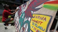 Adu Kreativitas Mural Ala Warga Binaan Rutan Solo