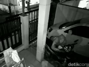 Aksi Pencurian Motor di Probolinggo Terekam CCTV
