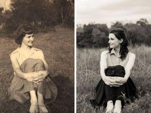 Seperti Reinkarnasi, Anak Ulang Foto Orang Tuanya