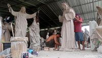 Jelang Natal, Pesanan Patung Rohani di Bantul Meningkat