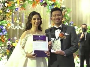 Air Mata dan Canda Joshua-Clairine Clay Ucap Janji Setia Pernikahan Air Mata dan Canda Joshua-Clairine Clay Ucap Janji Setia Pernikahan