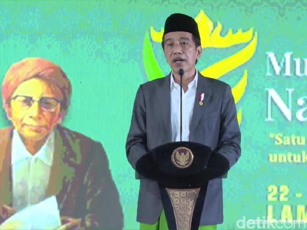 Muktamar NU Lampung 2021, Ini 3 Poin Pidato Jokowi