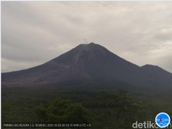Gunung Semeru Pagi Ini Terpantau Tenang, Warga Diimbau Tetap Waspada