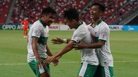 Bertanding di National Stadium, Rabu (22/12/2021) malam WIB, Indonesia memimpin 1-0 lebih dulu di babak pertama