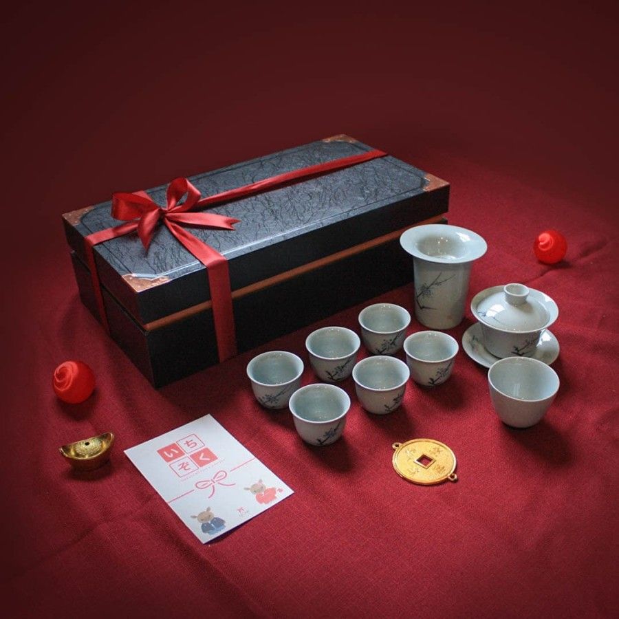 UCHII Premium Tea Set 13's Hampers Exclusive Box Parcel Ceramic Gift