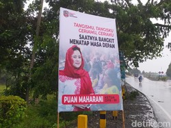 PDIP Lumajang Ngaku Tak Pasang Banner Puan Maharani di Lokasi Erupsi Semeru