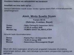 Mbah Minto Artis Parodi Gagal Mudik Meninggal Dunia, Ganjar: Sugeng Kondur